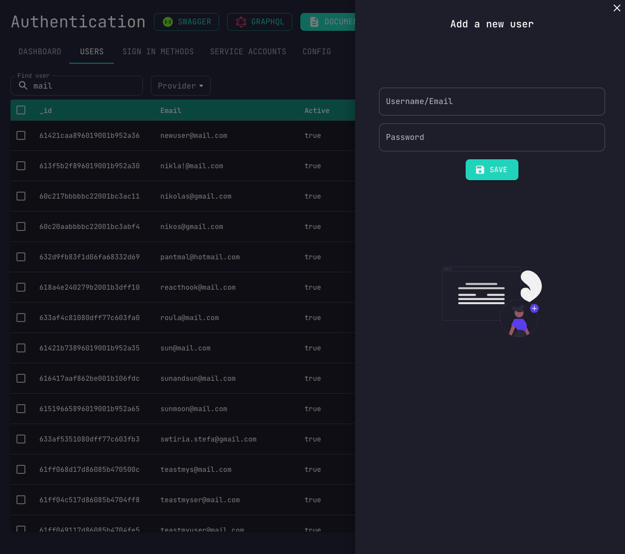 create user