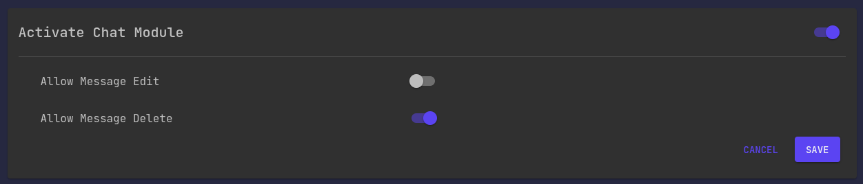 Configuration Edit