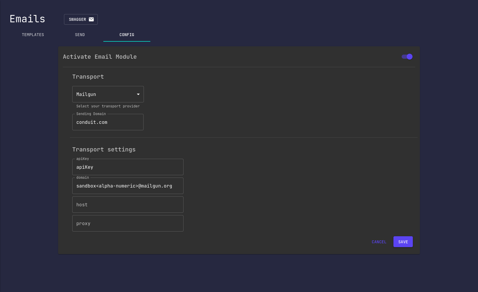 Provider Configuration