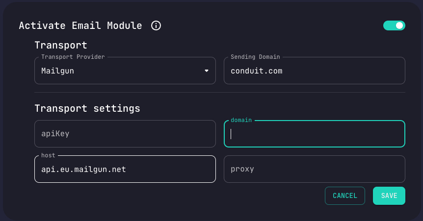 Provider Configuration