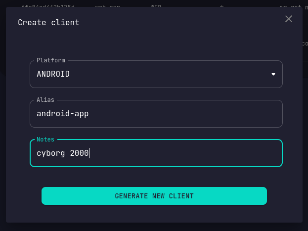Create Security Client
